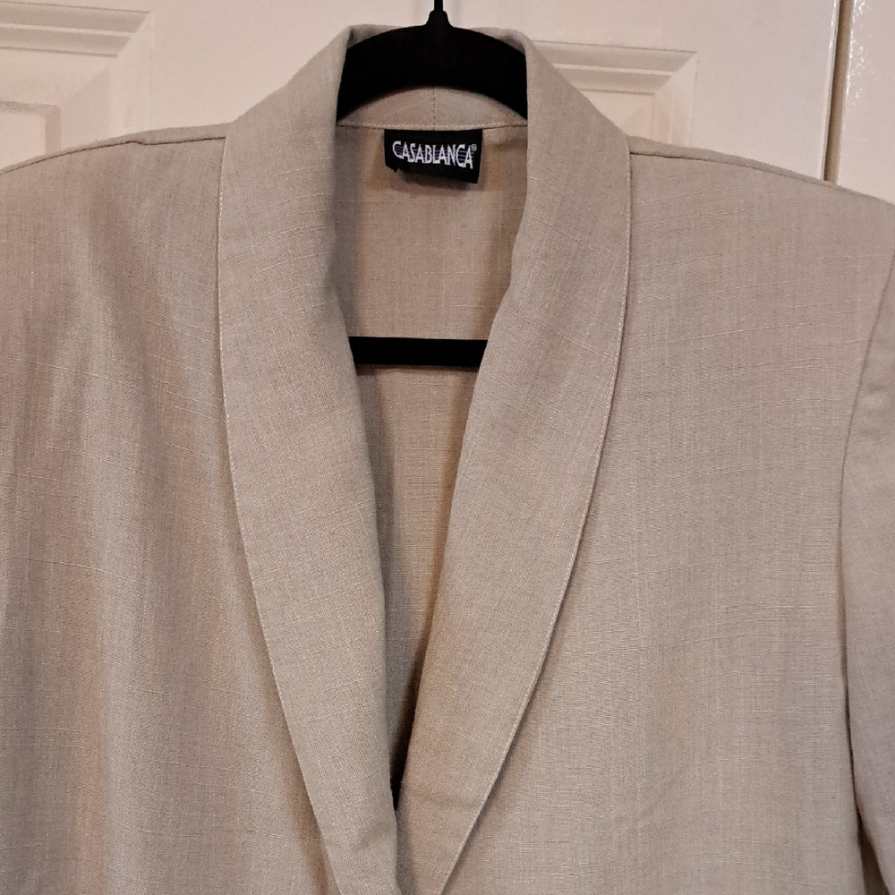 Casabianca Women's Cream Blazer